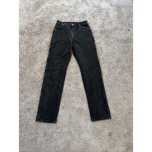 Vintage Wrangler Cowboy Cut Jeans Made in USA 14MWZWK Black Denim Pants 28x33